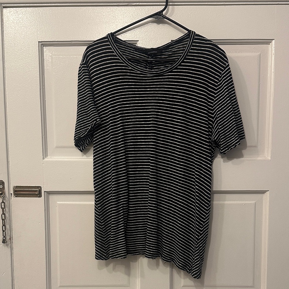 Black & White Striped Top